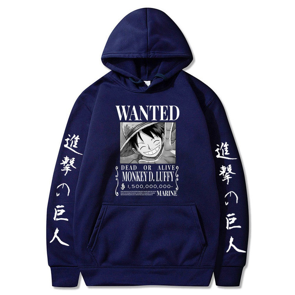 Luffy Hoodie Anime Attack Giant Hoodie Fleece Pullover Sweatshirt