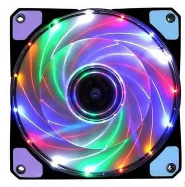 120mm LED Ultra Silent Computer PC Case Fan 15 LEDs 12V With Rubber Quiet Molex Connector Easy Installed Fan High Quality!