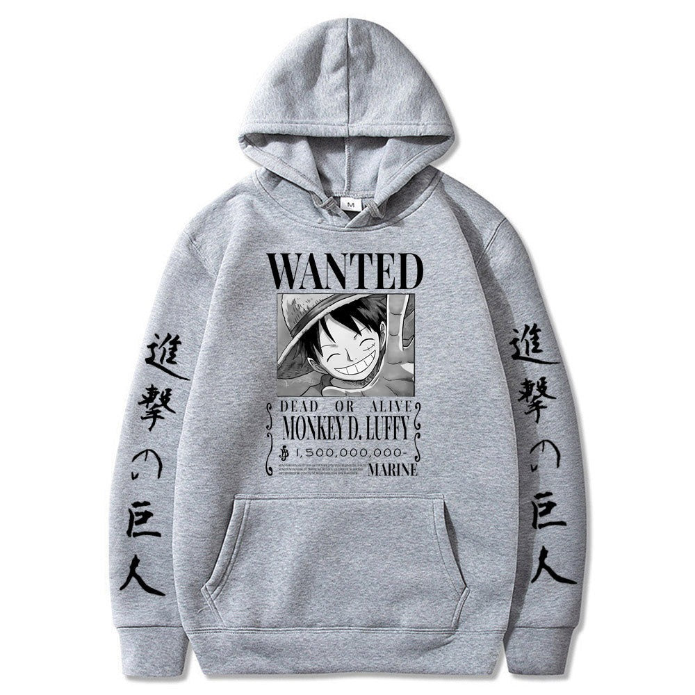 Luffy Hoodie Anime Attack Giant Hoodie Fleece Pullover Sweatshirt