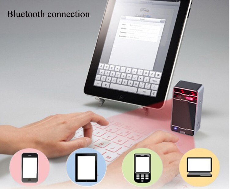 Bluetooth Wireless Virtual Projection keyboard Portable for Iphone Android Smart Phone Ipad Tablet PC Notebook