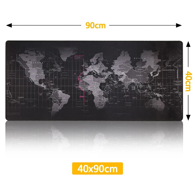 Gaming Mouse Pad Computer Mousepad Large Mouse Pad Gamer RGB World Map Big Mouse Carpet PC Desk RGB Mat